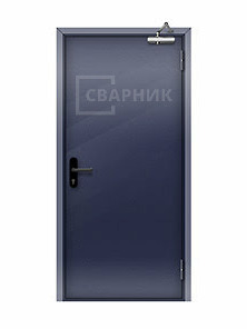 Однопольная глухая противопожарная дверь ДПМ-01 EI-60 утепленная
