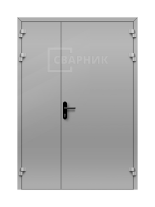 Металлическая противопожарная дверь полуторная EI-60
